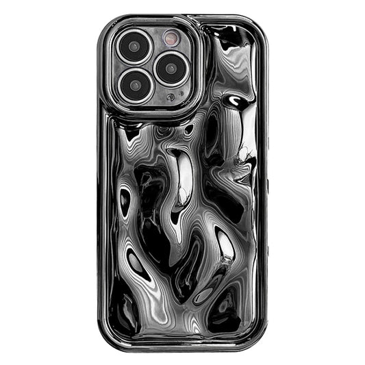 For iPhone 16 Pro Max Electroplating Meteorite Texture TPU Phone Case(Black) - iPhone 16 Pro Max Cases by buy2fix | Online Shopping UK | buy2fix