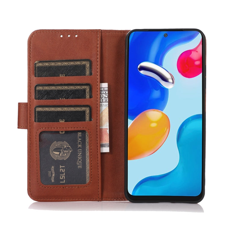 For OnePlus 13 Cow Texture Leather Phone Case(Brown) - OnePlus Cases by buy2fix | Online Shopping UK | buy2fix