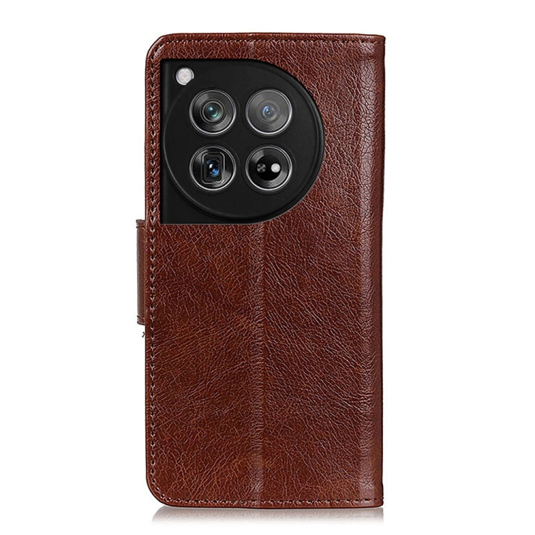 For OnePlus 12 Nappa Texture Leather Phone Case(Brown) - OnePlus Cases by buy2fix | Online Shopping UK | buy2fix