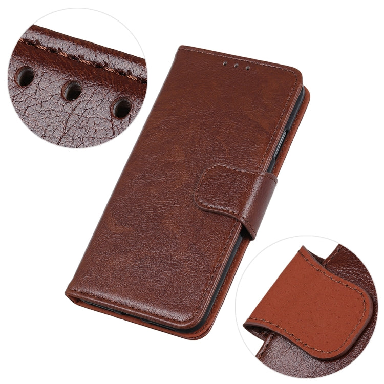 For OnePlus 13 Nappa Texture Leather Phone Case(Brown) - OnePlus Cases by buy2fix | Online Shopping UK | buy2fix