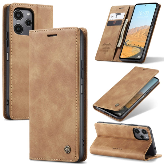 For Xiaomi Redmi 12 4G / 12 5G／Note 12R CaseMe 013 Multifunctional Horizontal Flip Leather Phone Case(Brown) - Xiaomi Cases by CaseMe | Online Shopping UK | buy2fix