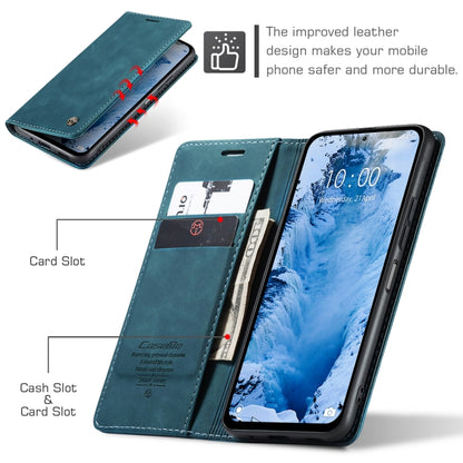 For Xiaomi Redmi Note 13 5G CaseMe 013 Multifunctional Horizontal Flip Leather Phone Case(Blue) - Xiaomi Cases by CaseMe | Online Shopping UK | buy2fix