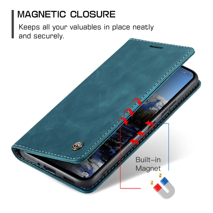 For Xiaomi Redmi Note 13 Pro 4G CaseMe 013 Multifunctional Horizontal Flip Leather Phone Case(Blue) - Xiaomi Cases by CaseMe | Online Shopping UK | buy2fix