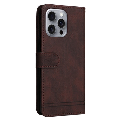 For iPhone 16 Pro Max Skin Feel Life Tree Leather Phone Case(Brown) - iPhone 16 Pro Max Cases by buy2fix | Online Shopping UK | buy2fix