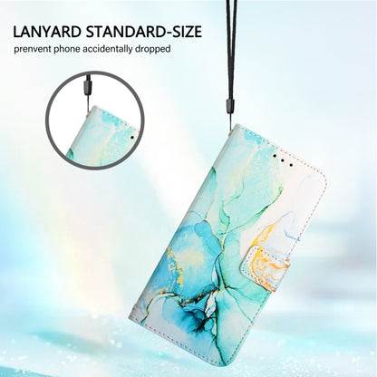 For iPhone 16 PT003 Marble Pattern Flip Leather Phone Case(Green LS003) - iPhone 16 Cases by buy2fix | Online Shopping UK | buy2fix