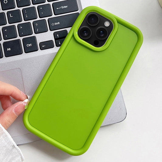 For iPhone 16 Pro Shockproof Frame Frosted TPU Phone Case(Green) - iPhone 16 Pro Cases by buy2fix | Online Shopping UK | buy2fix