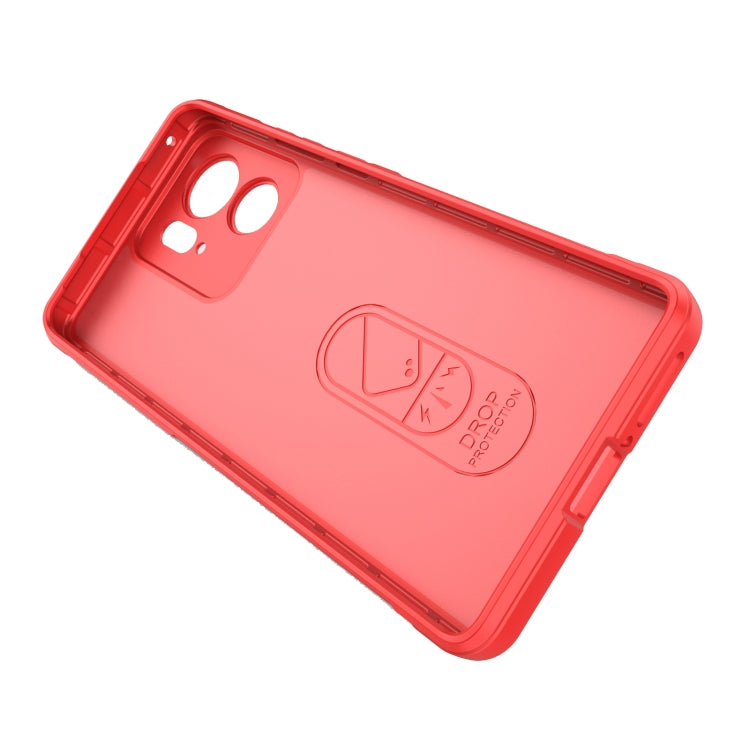 For Motorola Edge 40 5G Magic Shield TPU + Flannel Phone Case(Grey) - Motorola Cases by buy2fix | Online Shopping UK | buy2fix
