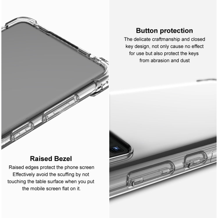 For OPPO Reno10 Pro+ 5G imak Shockproof Airbag TPU Phone Case(Transparent Black) - OPPO Cases by imak | Online Shopping UK | buy2fix