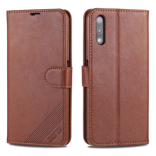 For Huawei Honor 9X AZNS Sheepskin Texture Horizontal Flip Leather Case with Holder & Card Slots & Wallet(Brown) - Honor Cases by AZNS | Online Shopping UK | buy2fix