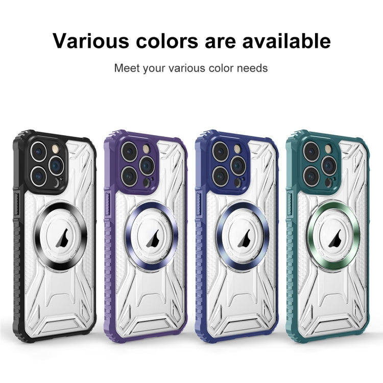 For iPhone 14 Plus CD Texture Magsafe Phone Case(Sapphire) - iPhone 14 Plus Cases by buy2fix | Online Shopping UK | buy2fix