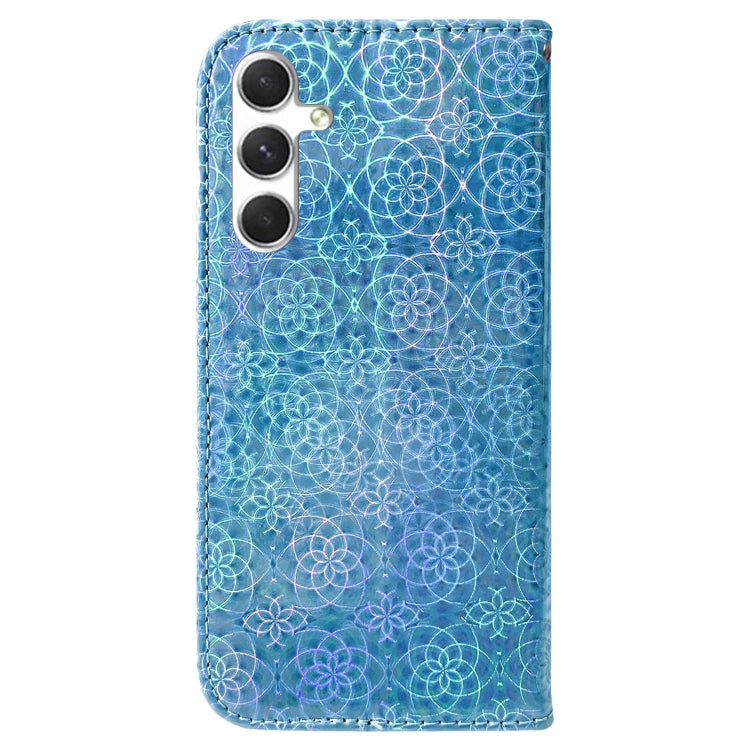 For Samsung Galaxy S24+ 5G Colorful Magnetic Buckle Leather Phone Case(Blue) - Galaxy S24+ 5G Cases by buy2fix | Online Shopping UK | buy2fix