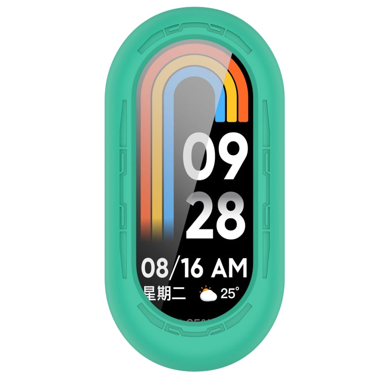 For Xiaomi Mi Band 8 Pure Color Silicone Watch Protective Case(Teal) - Watch Cases by buy2fix | Online Shopping UK | buy2fix