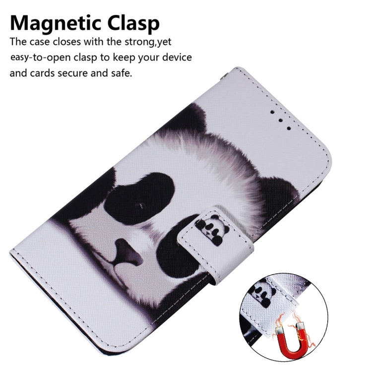 For Xiaomi 13T / 13T Pro / Redmi K60 Ultra Coloured Drawing Flip Leather Phone Case(Panda) - Redmi K60 Ultra Cases by buy2fix | Online Shopping UK | buy2fix