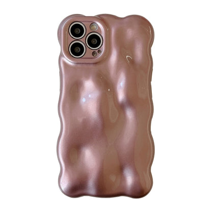 For iPhone 16 Pro Max Wave Bubbles TPU Phone Case(Pearlescent Brown) - iPhone 16 Pro Max Cases by buy2fix | Online Shopping UK | buy2fix