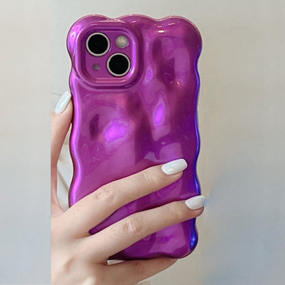 For iPhone 16 Pro Max Wave Bubbles TPU Phone Case(Purple) - iPhone 16 Pro Max Cases by buy2fix | Online Shopping UK | buy2fix