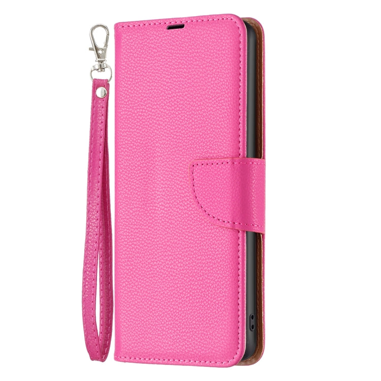 For Samsung Galaxy A25 5G Litchi Texture Pure Color Flip Leather Phone Case(Rose Red) - Galaxy Phone Cases by buy2fix | Online Shopping UK | buy2fix