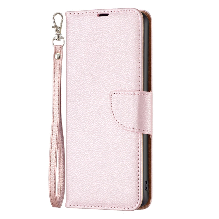 For Samsung Galaxy S24 Ultra 5G Litchi Texture Pure Color Flip Leather Phone Case(Rose Gold) - Galaxy S24 Ultra 5G Cases by buy2fix | Online Shopping UK | buy2fix