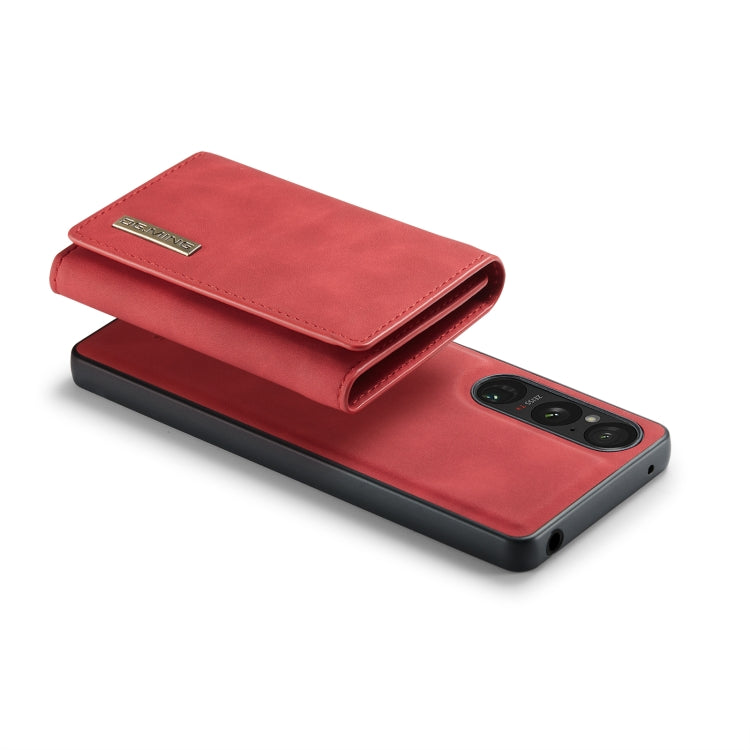 For Sony Xperia 1 VI DG.MING M1 Series 3-Fold Multi Card Wallet + Magnetic Phone Case(Red) - Sony Cases by DG.MING | Online Shopping UK | buy2fix