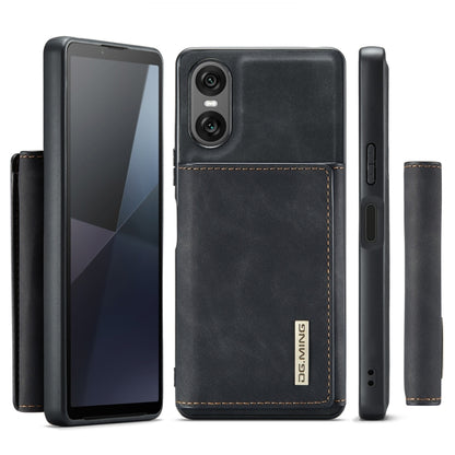 For Sony Xperia 10 VI DG.MING M1 Series 3-Fold Multi Card Wallet + Magnetic Phone Case(Black) - Sony Cases by DG.MING | Online Shopping UK | buy2fix