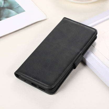 For OPPO Reno11 5G Global Cow Texture Flip Leather Phone Case(Black) - Reno11 Cases by buy2fix | Online Shopping UK | buy2fix