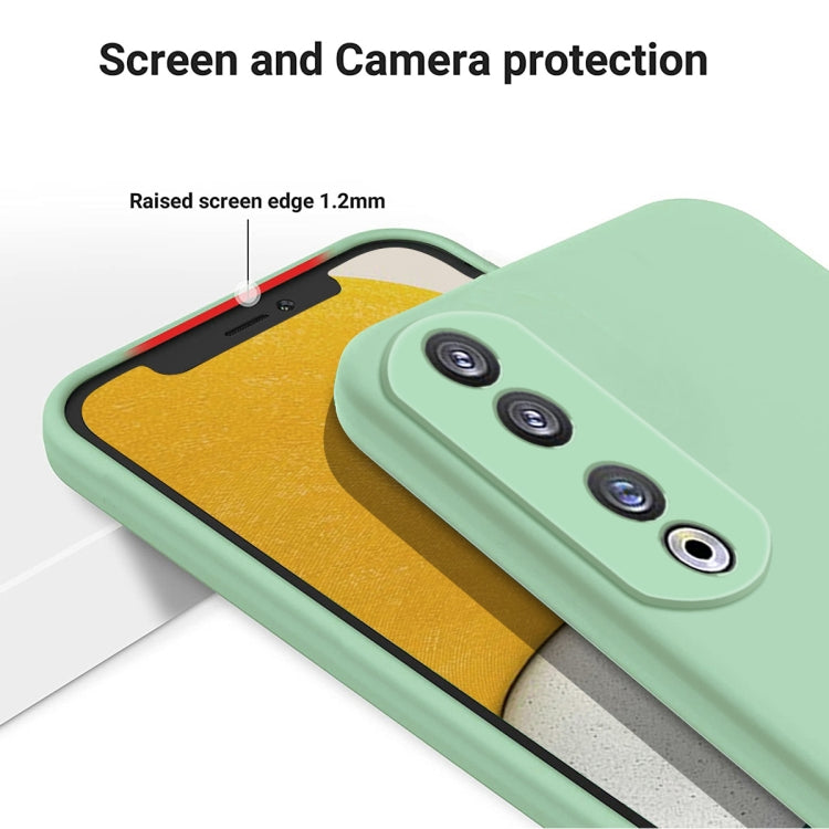 For Honor 90 Pro Pure Color Liquid Silicone Shockproof Phone Case(Green) - Honor Cases by buy2fix | Online Shopping UK | buy2fix