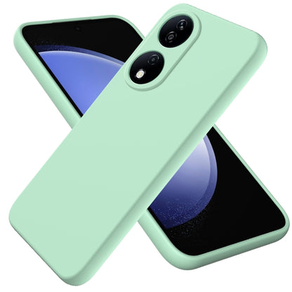 For Honor 90 Smart Pure Color Liquid Silicone Shockproof Phone Case(Green) - Honor Cases by buy2fix | Online Shopping UK | buy2fix