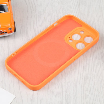 For iPhone 16 Pro Liquid Silicone Magsafe Phone Case(Orange) - iPhone 16 Pro Cases by buy2fix | Online Shopping UK | buy2fix