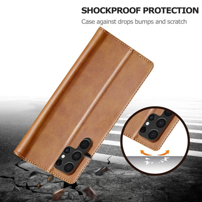 For Samsung Galaxy S24 Ultra 5G LC.IMEEKE Calf Texture Leather Phone Case(Brown) - Galaxy S24 Ultra 5G Cases by LC.IMEEKE | Online Shopping UK | buy2fix