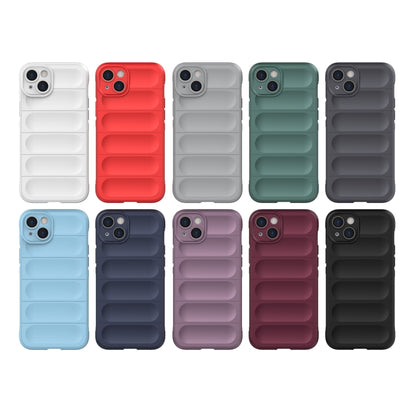 For iPhone 15 Plus Magic Shield TPU + Flannel Phone Case(Grey) - iPhone 15 Plus Cases by buy2fix | Online Shopping UK | buy2fix
