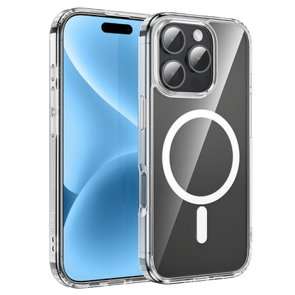 For iPhone 16 Pro hoco MagSafe Magnetic Series Airbag Shockproof Phone Case(Transparent) - iPhone 16 Pro Cases by hoco | Online Shopping UK | buy2fix