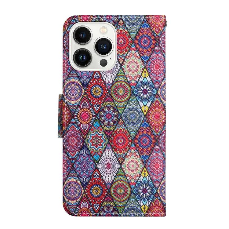 For iPhone 16 Pro Max 3D Colored Drawing Flip Leather Phone Case(Kaleidoscope) - iPhone 16 Pro Max Cases by buy2fix | Online Shopping UK | buy2fix