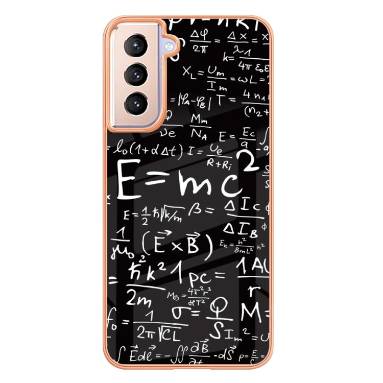 For Samsung Galaxy S21+ 5G Electroplating Marble Dual-side IMD Phone Case(Equation) - Galaxy S21+ 5G Cases by buy2fix | Online Shopping UK | buy2fix