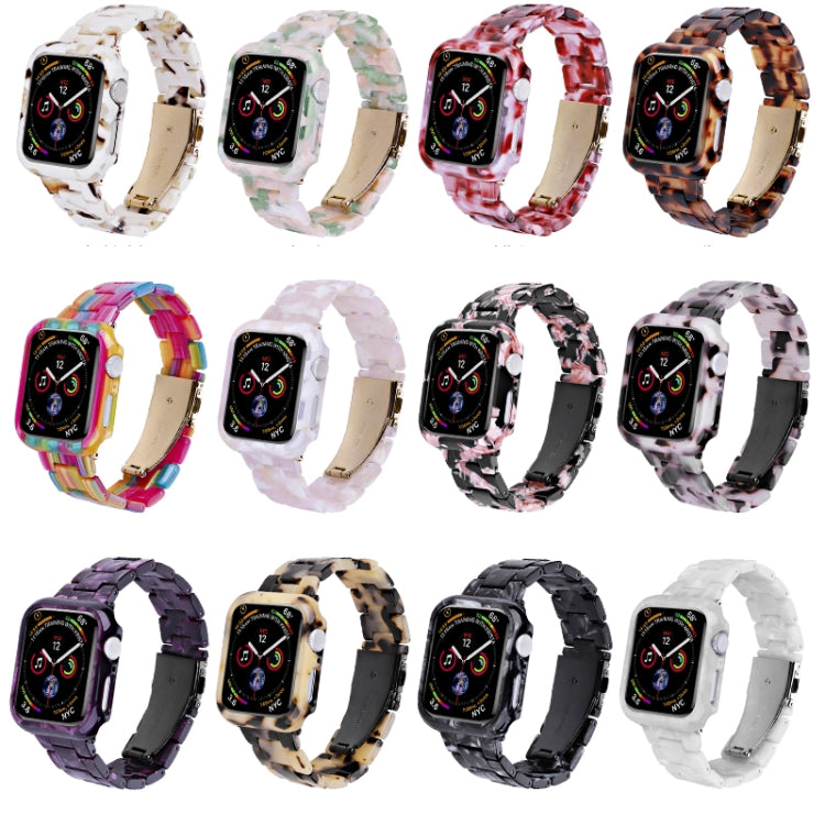 For Apple Watch Ultra 2 / Ultra 49mm Printed Resin PC Watch Band Case Kit(Pearl White) - Watch Cases by buy2fix | Online Shopping UK | buy2fix