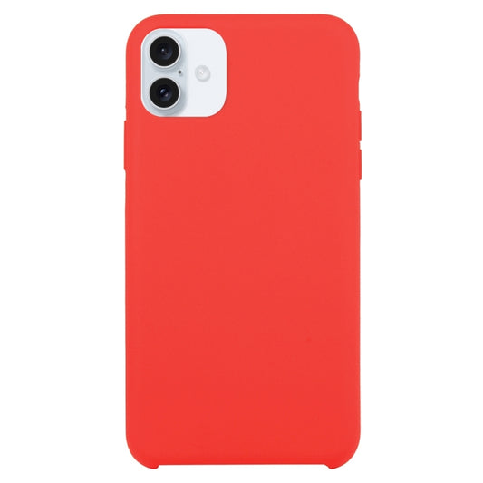 For iPhone 16 Solid Silicone Phone Case(Red) - iPhone 16 Cases by buy2fix | Online Shopping UK | buy2fix