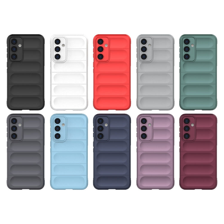 For Samsung Galaxy S23 FE 5G Magic Shield TPU + Flannel Phone Case(White) - Galaxy S23 FE 5G Cases by buy2fix | Online Shopping UK | buy2fix