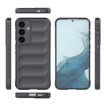 For Samsung Galaxy S24+ 5G Magic Shield TPU + Flannel Phone Case(Dark Grey) - Galaxy S24+ 5G Cases by buy2fix | Online Shopping UK | buy2fix