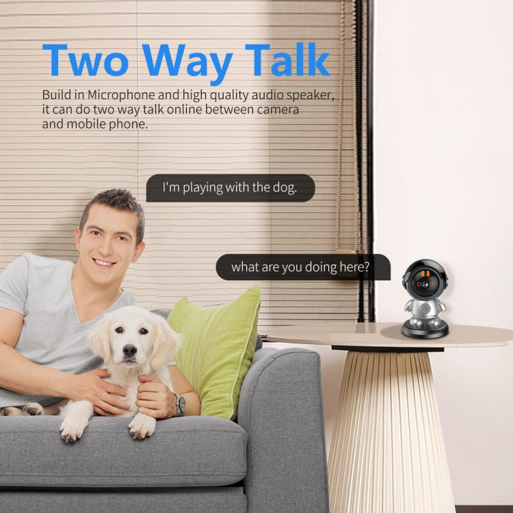 ESCAM PT302 Robot 3MP One Click Call Humanoid Detection WiFi IP Camera(UK Plug) - Wireless Camera by ESCAM | Online Shopping UK | buy2fix