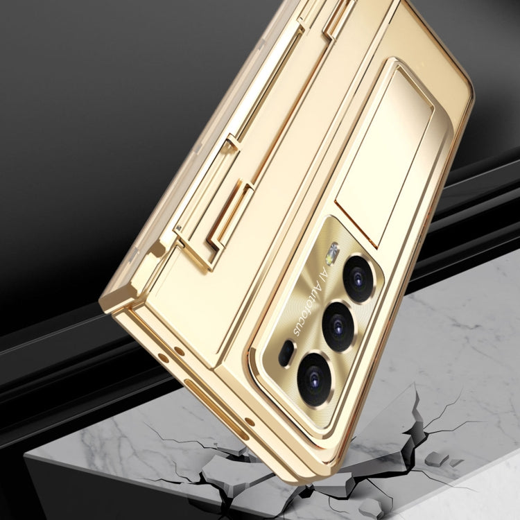 For Honor Magic V2 Phantom Armor Series Integrated Folding Phone Case(Gold) - Honor Cases by buy2fix | Online Shopping UK | buy2fix