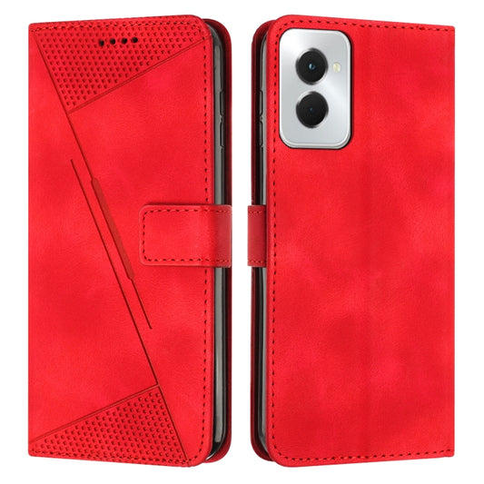 For Motorola Moto G Power 5G 2024 Dream Triangle Leather Phone Case with Lanyard(Red) - Motorola Cases by buy2fix | Online Shopping UK | buy2fix