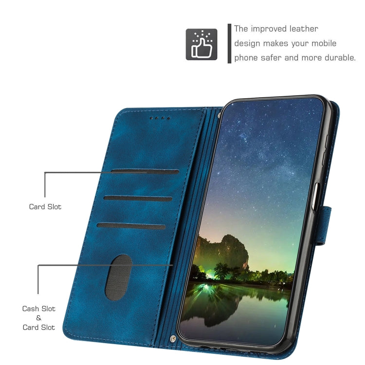 For vivo Y100 IDN Dream Triangle Leather Phone Case with Lanyard(Blue) - vivo Cases by buy2fix | Online Shopping UK | buy2fix