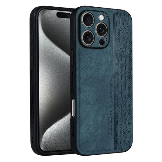 For iPhone 16 Pro AZNS 3D Embossed Skin Feel Phone Case(Dark Green) - iPhone 16 Pro Cases by AZNS | Online Shopping UK | buy2fix