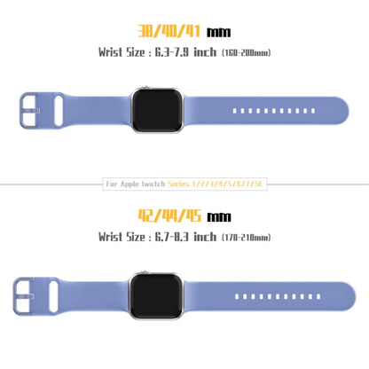 For Apple Watch SE 2022 40mm Pin Buckle Silicone Watch Band(Cyan Blue) - Watch Bands by buy2fix | Online Shopping UK | buy2fix