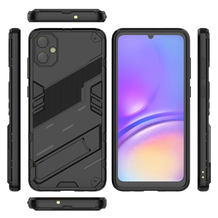 For Samsung Galaxy A05 4G Punk Armor 2 in 1 PC + TPU Shockproof Phone Case with Invisible Holder(Black) - Galaxy Phone Cases by buy2fix | Online Shopping UK | buy2fix
