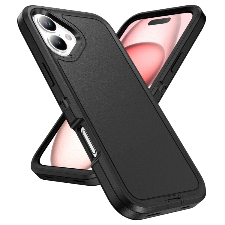 For iPhone 16 Plus Life Waterproof Rugged Phone Case(Black) - iPhone 16 Plus Cases by buy2fix | Online Shopping UK | buy2fix