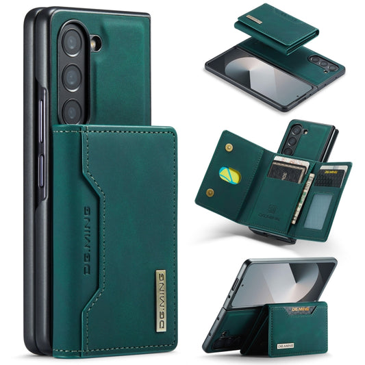 For Samsung Galaxy Z Fold6 DG.MING M2 Series 3-Fold Multi Card Bag + Magnetic Phone Case(Green) - Galaxy Z Fold6 5G Cases by DG.MING | Online Shopping UK | buy2fix