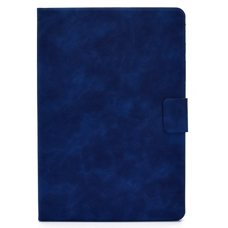 For iPad Pro 11 2024 Cowhide Texture Leather Smart Tablet Case(Blue) - iPad Pro 11 2024 Cases by buy2fix | Online Shopping UK | buy2fix