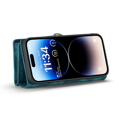 For iPhone 15 Pro Max CaseMe 008 Detachable Multifunctional Leather Phone Case(Blue) - iPhone 15 Pro Max Cases by CaseMe | Online Shopping UK | buy2fix