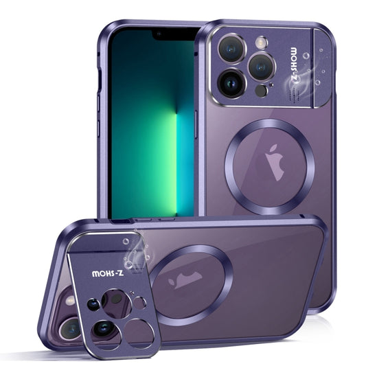For iPhone 13 Pro Max Aromatherapy Holder Single-sided MagSafe Magnetic Phone Case(Purple) - iPhone 13 Pro Max Cases by buy2fix | Online Shopping UK | buy2fix