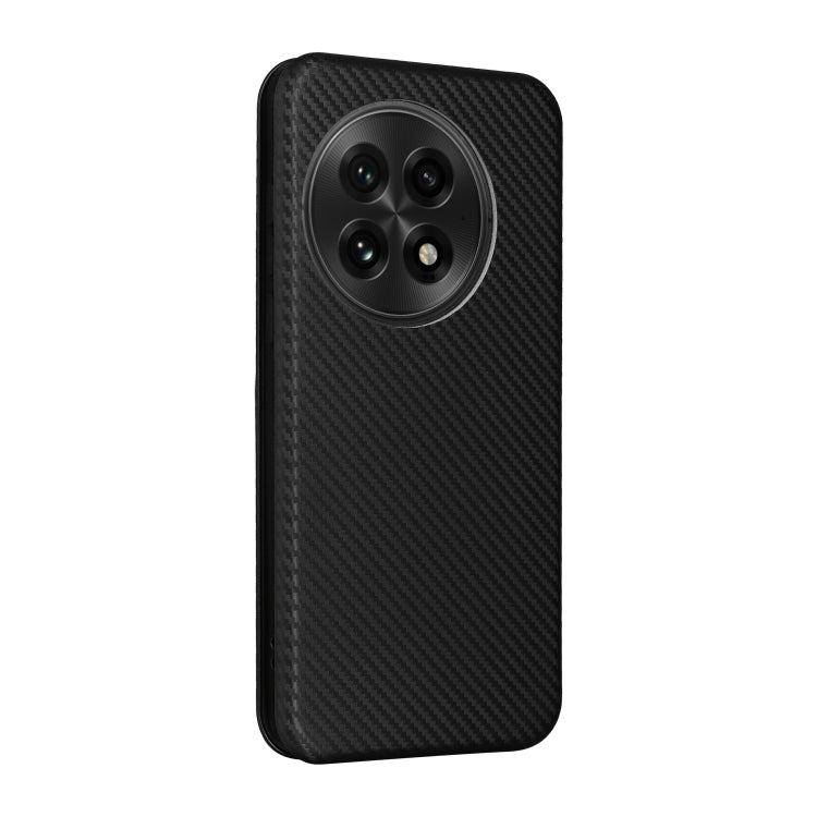 For OnePlus 13 Carbon Fiber Texture Flip Leather Phone Case(Black) - OnePlus Cases by buy2fix | Online Shopping UK | buy2fix