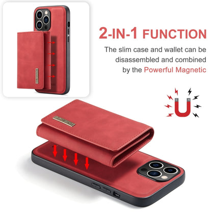 For iPhone 15 Pro DG.MING M1 Series 3-Fold Multi Card Wallet Leather Phone Case(Red) - iPhone 15 Pro Cases by DG.MING | Online Shopping UK | buy2fix